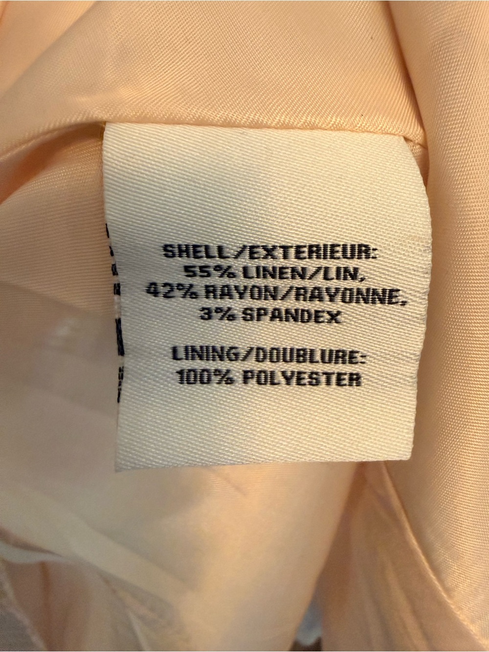 Bagatelle Gingham Wheat Longline Linen Blend Vest Size Lg - Picture 9 of 11